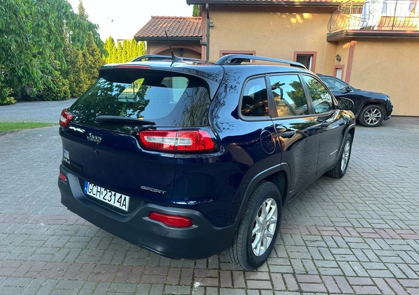 Jeep Cherokee cena 56900 przebieg: 180028, rok produkcji 2015 z Chojnice małe 232